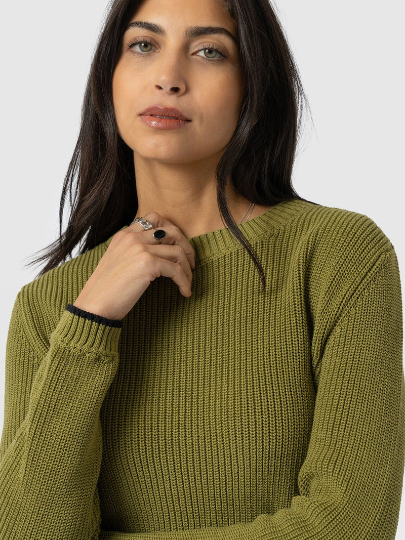 Remy Crop Sweater Khaki - Women's Sweaters | Saint + Sofia® US