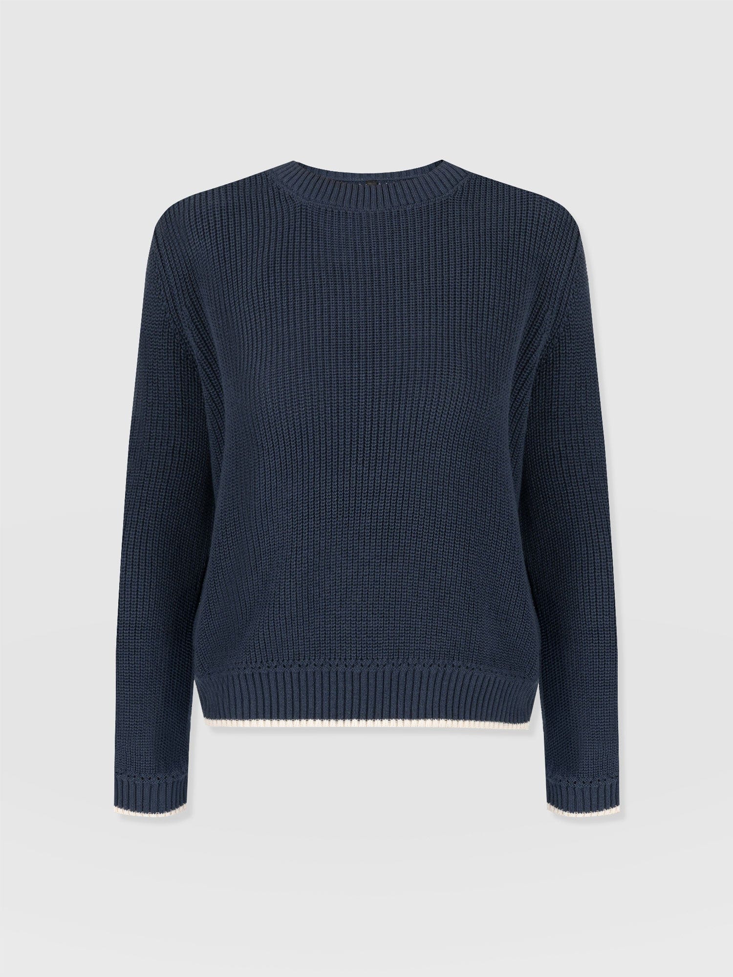 Navy blue sweater women hotsell