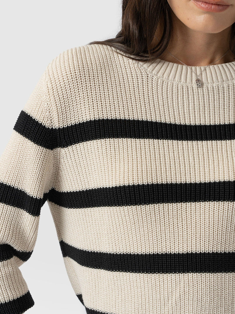 Remy Crop Sweater - Stripe