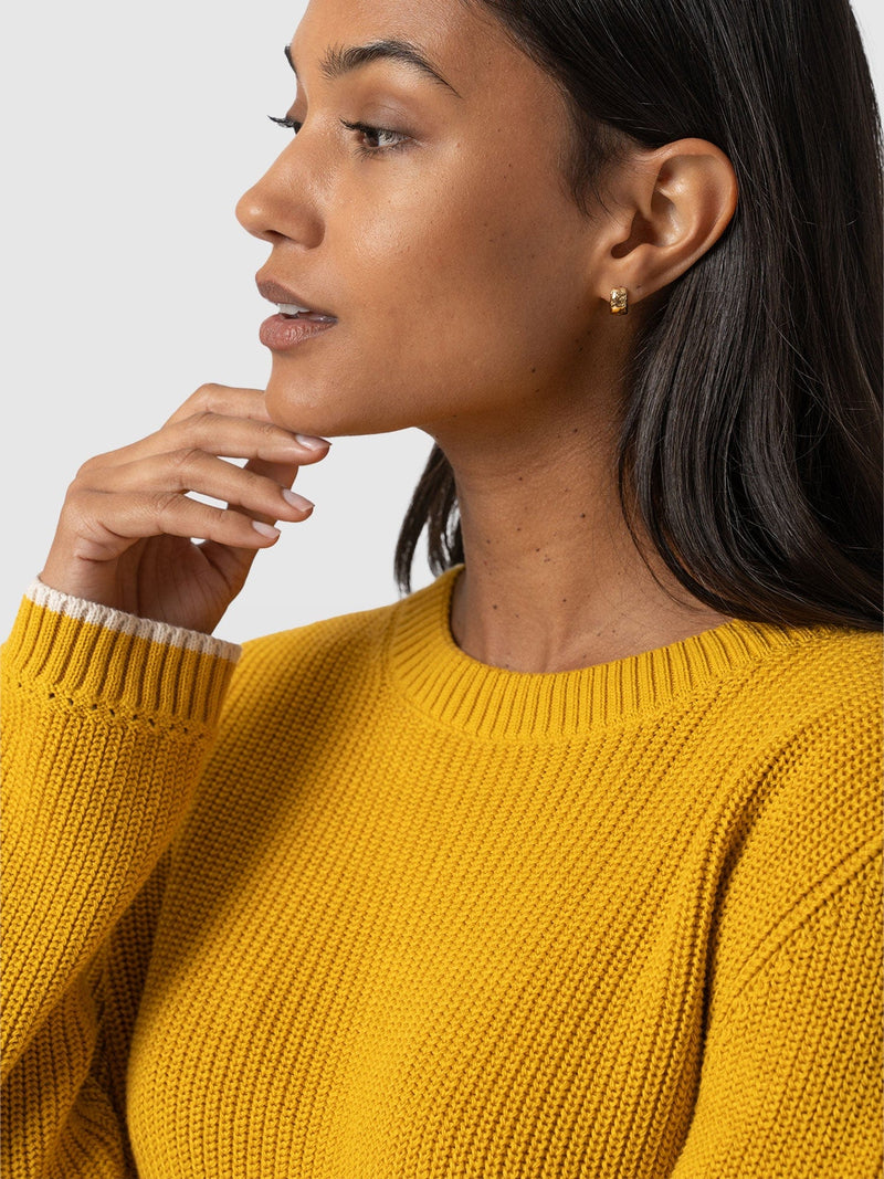 Remy Crop Sweater Yellow - Women's Sweaters | Saint + Sofia® US