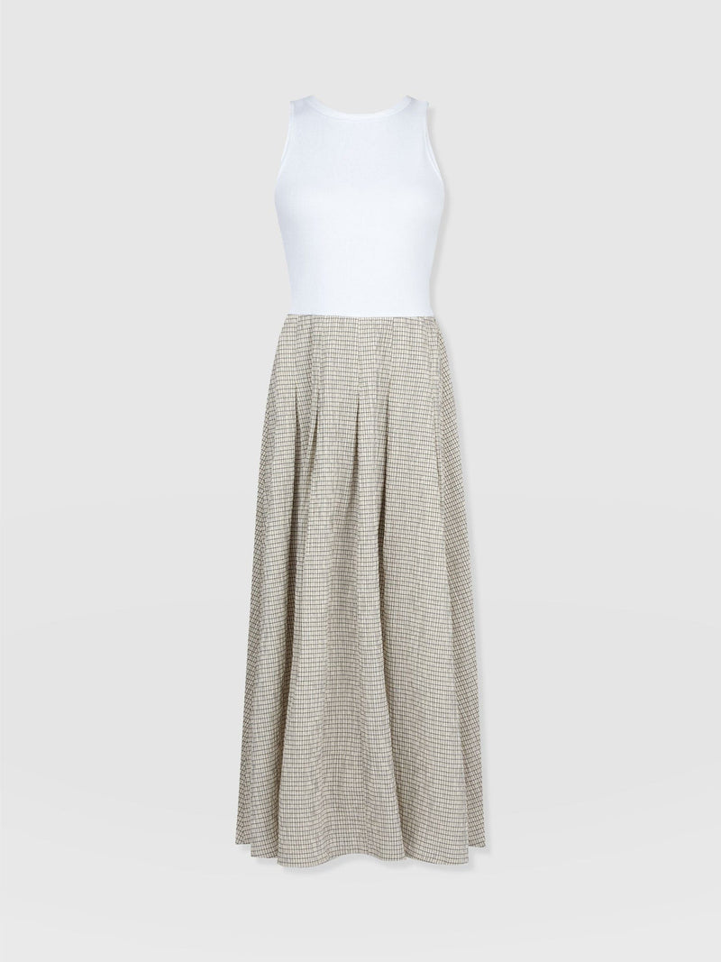 Renee Contrast Dress - Gingham - Women's Dresses | Saint + Sofia® USA