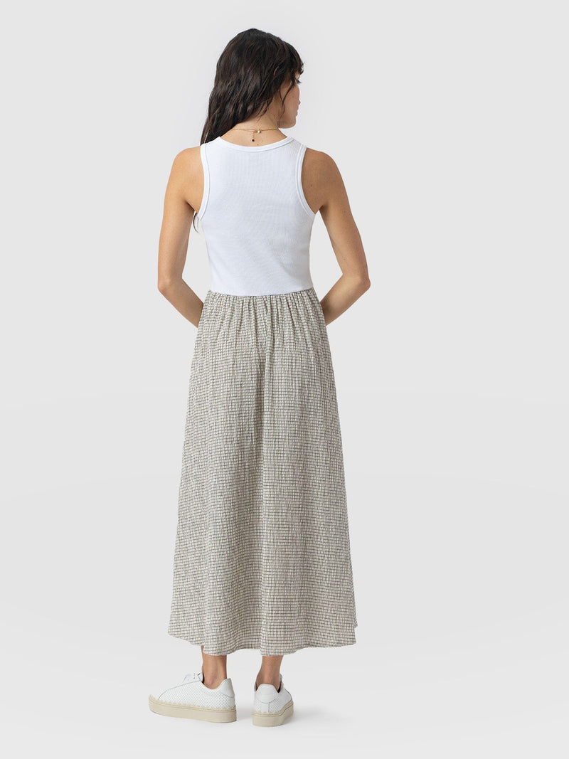 Renee Contrast Dress - Gingham - Women's Dresses | Saint + Sofia® USA