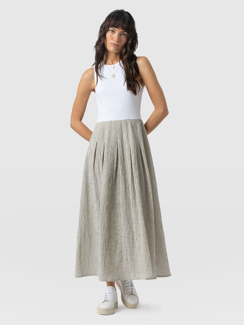 Renee Contrast Dress - Gingham - Women's Dresses | Saint + Sofia® USA