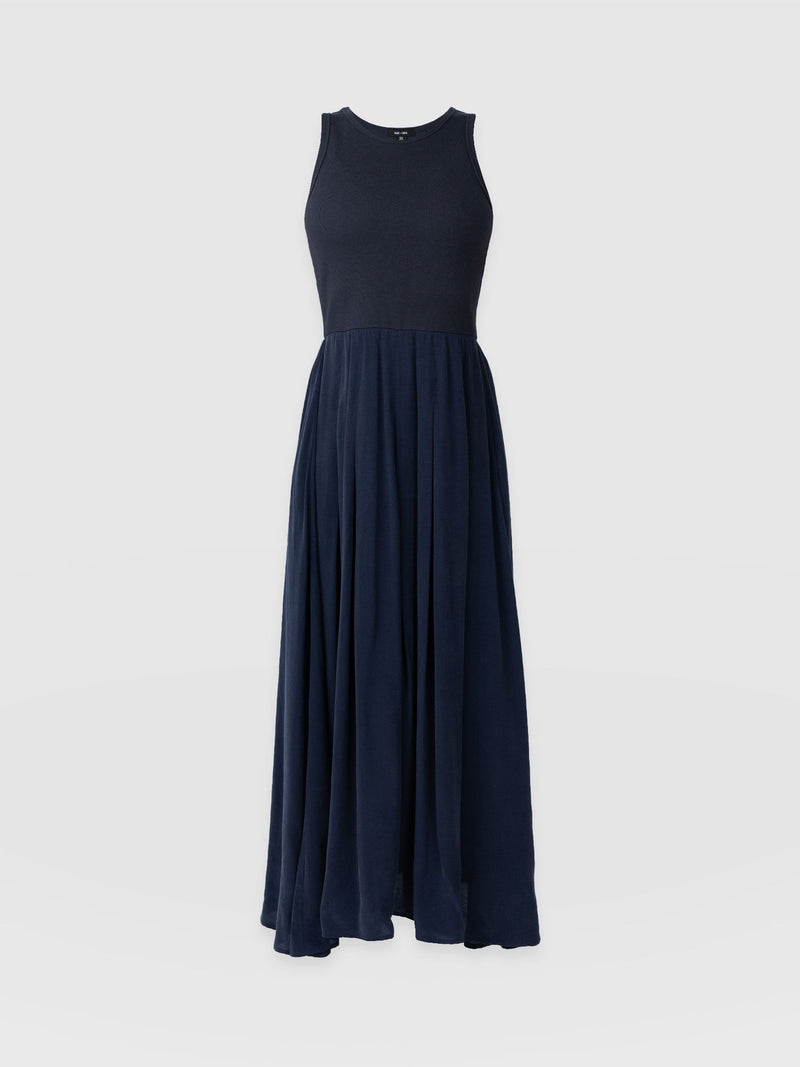 Renee Contrast Dress Navy - Women's Dresses | Saint + Sofia® US