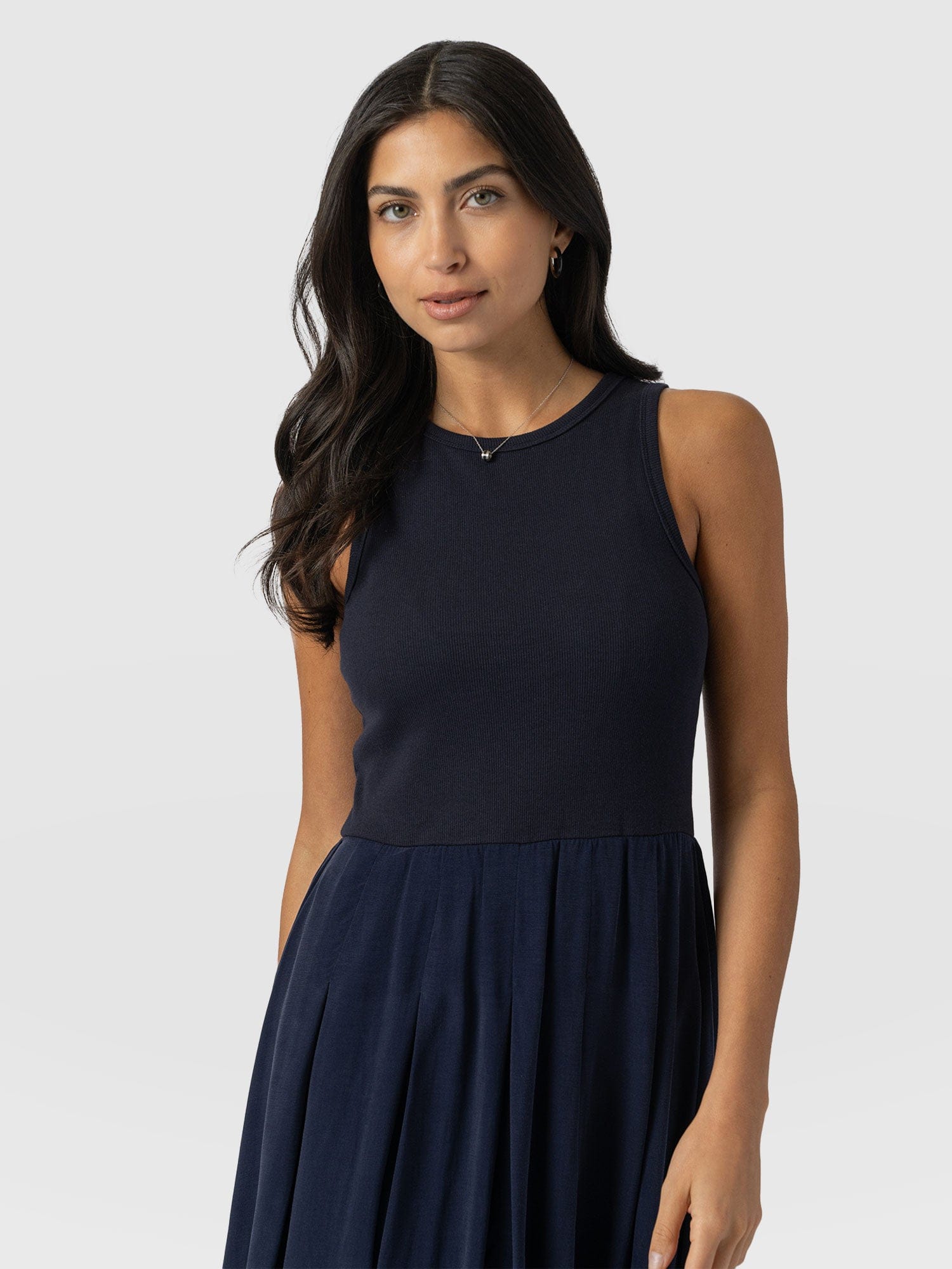 Renee Contrast Dress Navy - Women's Dresses | Saint + Sofia® US