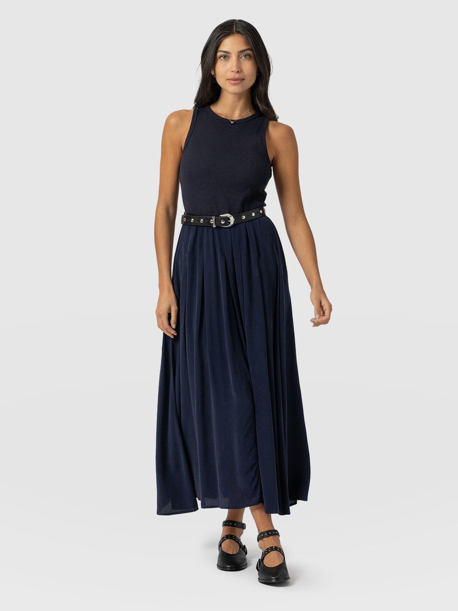 Renee Contrast Dress Navy - Women's Dresses | Saint + Sofia® US