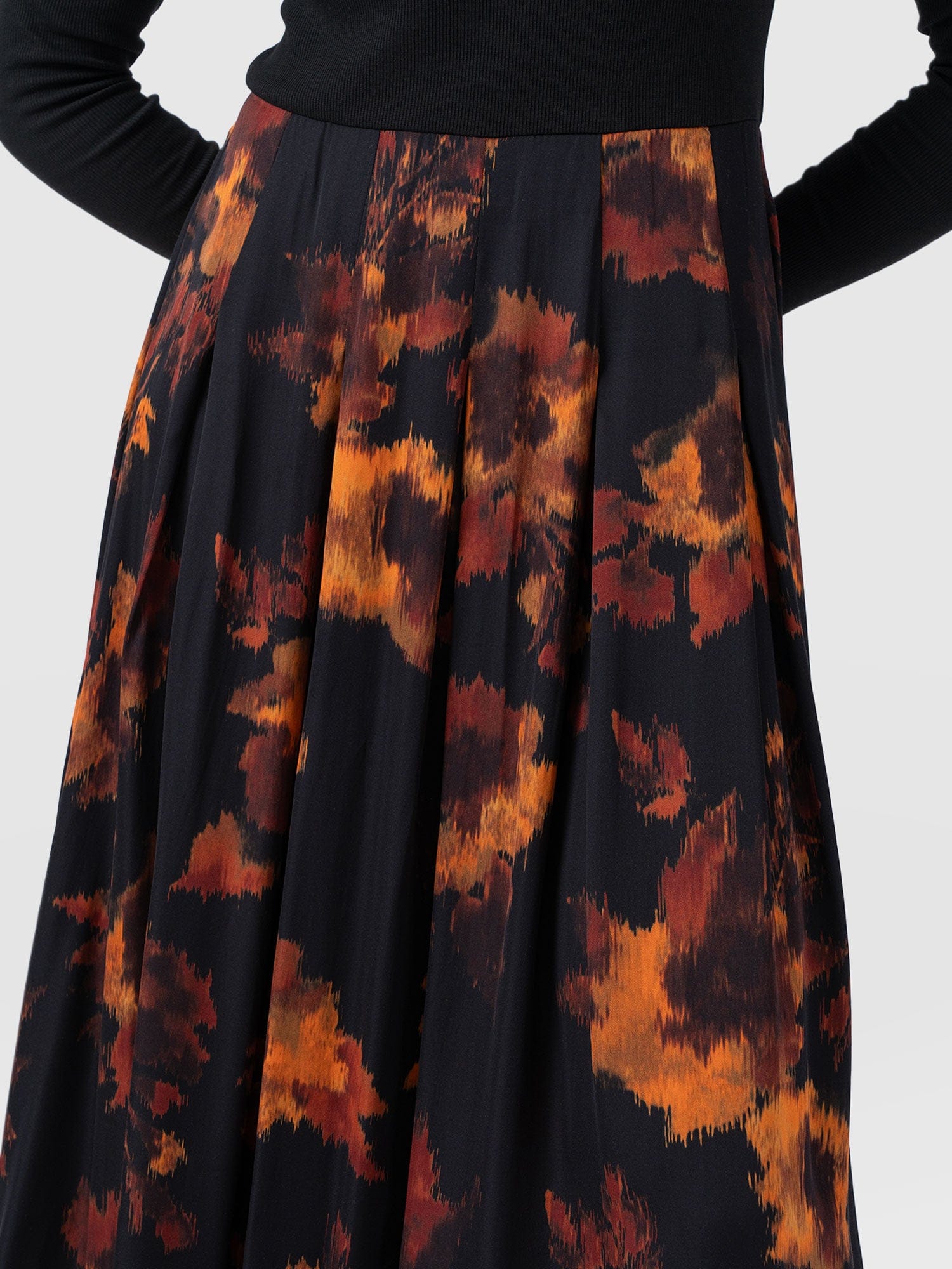 Renee Contrast Long Sleeve Dress - Autumn Floral - Women's Dresses | Saint + Sofia® USA