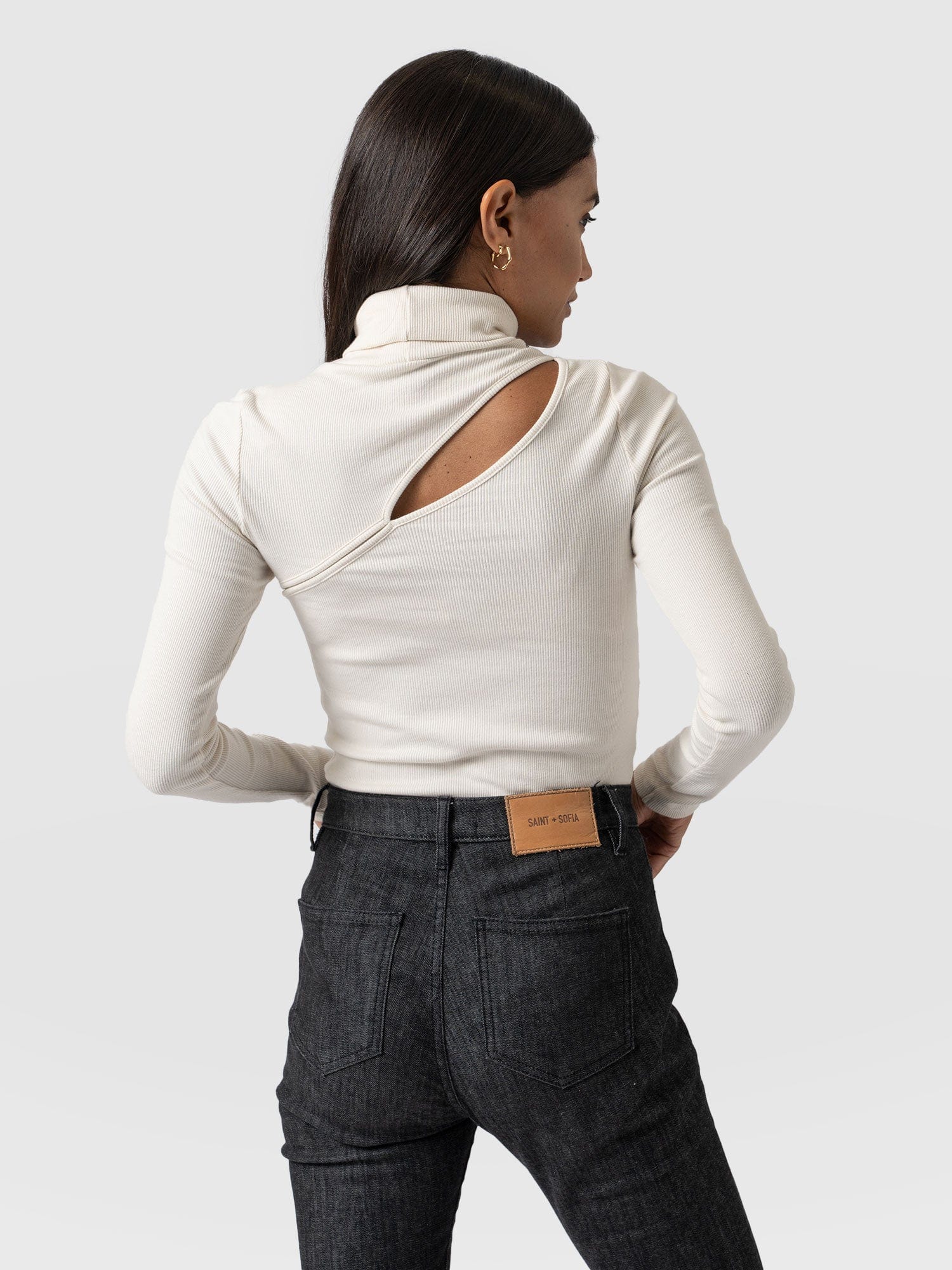 Reveal Turtle Neck Cream - Women's Sweaters | Saint + Sofia® USA