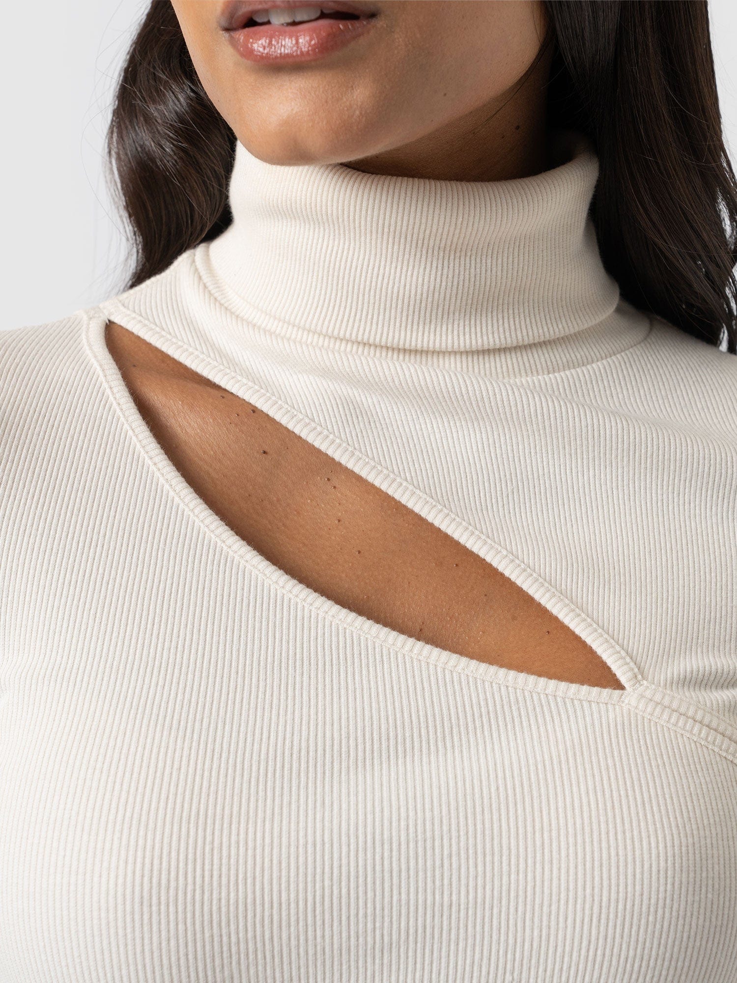 Reveal Turtle Neck Cream - Women's Sweaters | Saint + Sofia® USA