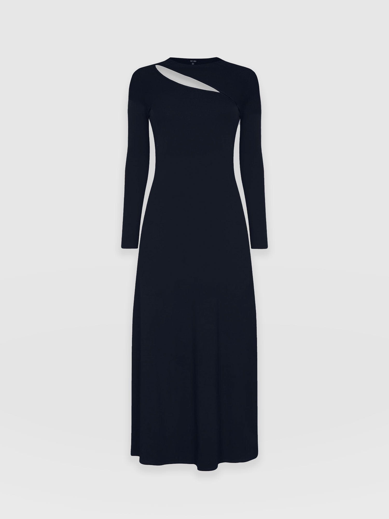 Reveal Viscose Runway Dress Navy - Women's Dresses | Saint + Sofia® UK