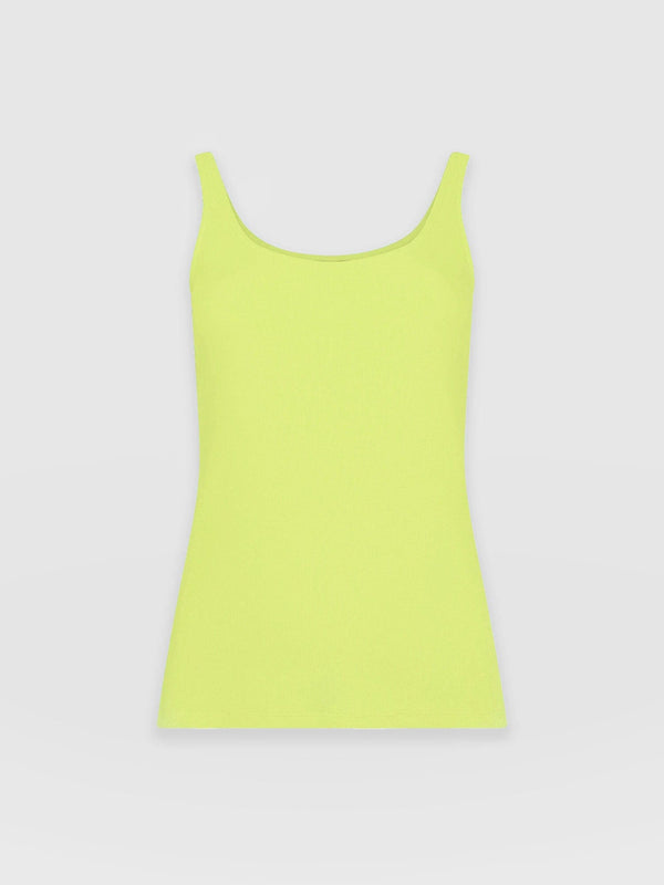 Rib Cami Yellow Citrine - Women's Camis | Saint + Sofia® USA