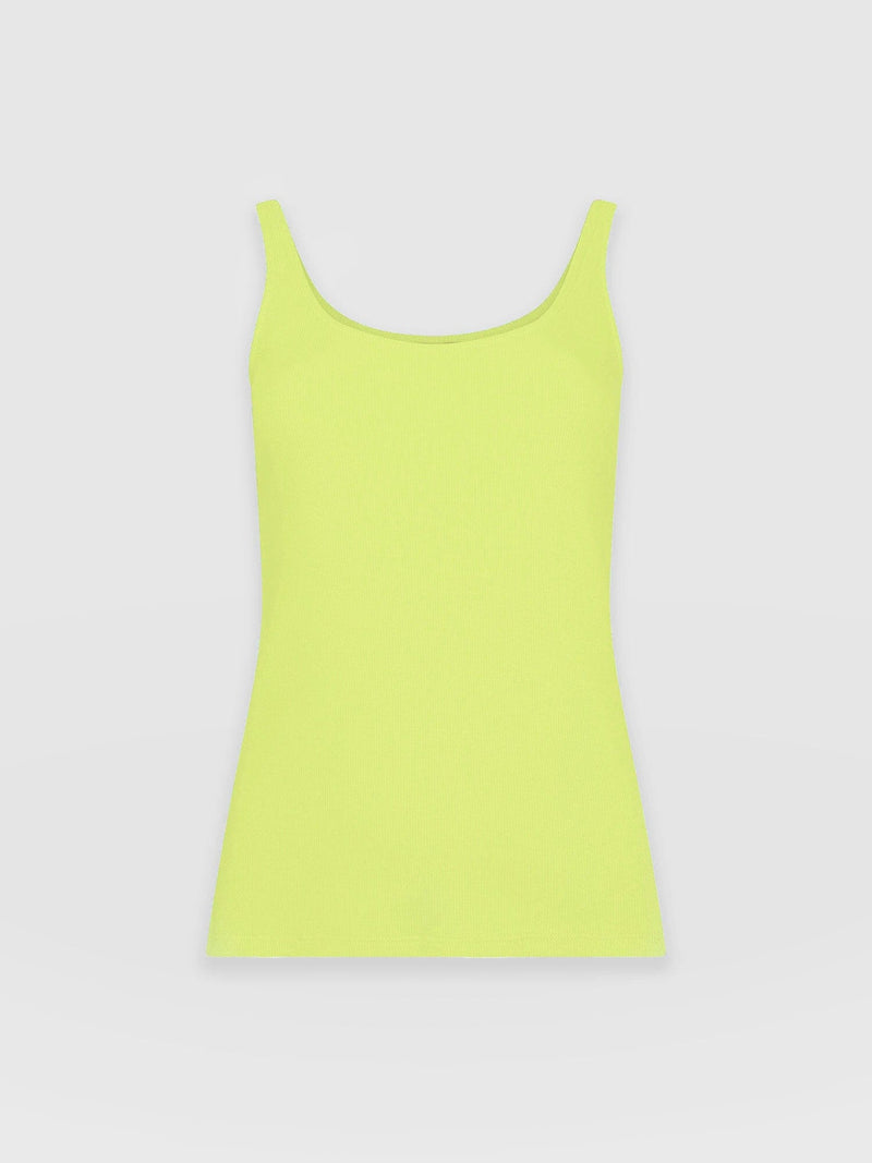 Rib Cami Yellow Citrine - Women's Camis | Saint + Sofia® USA