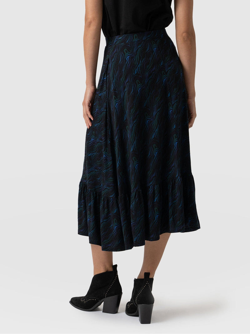 Riley Skirt Galactic Wave - Women's Skirts | Saint + Sofia® USA