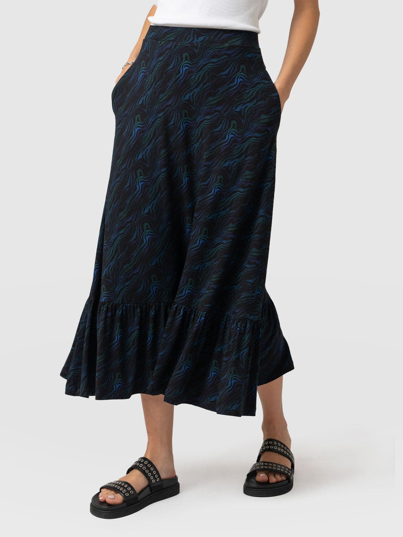 Riley Skirt Galactic Wave - Women's Skirts | Saint + Sofia® USA