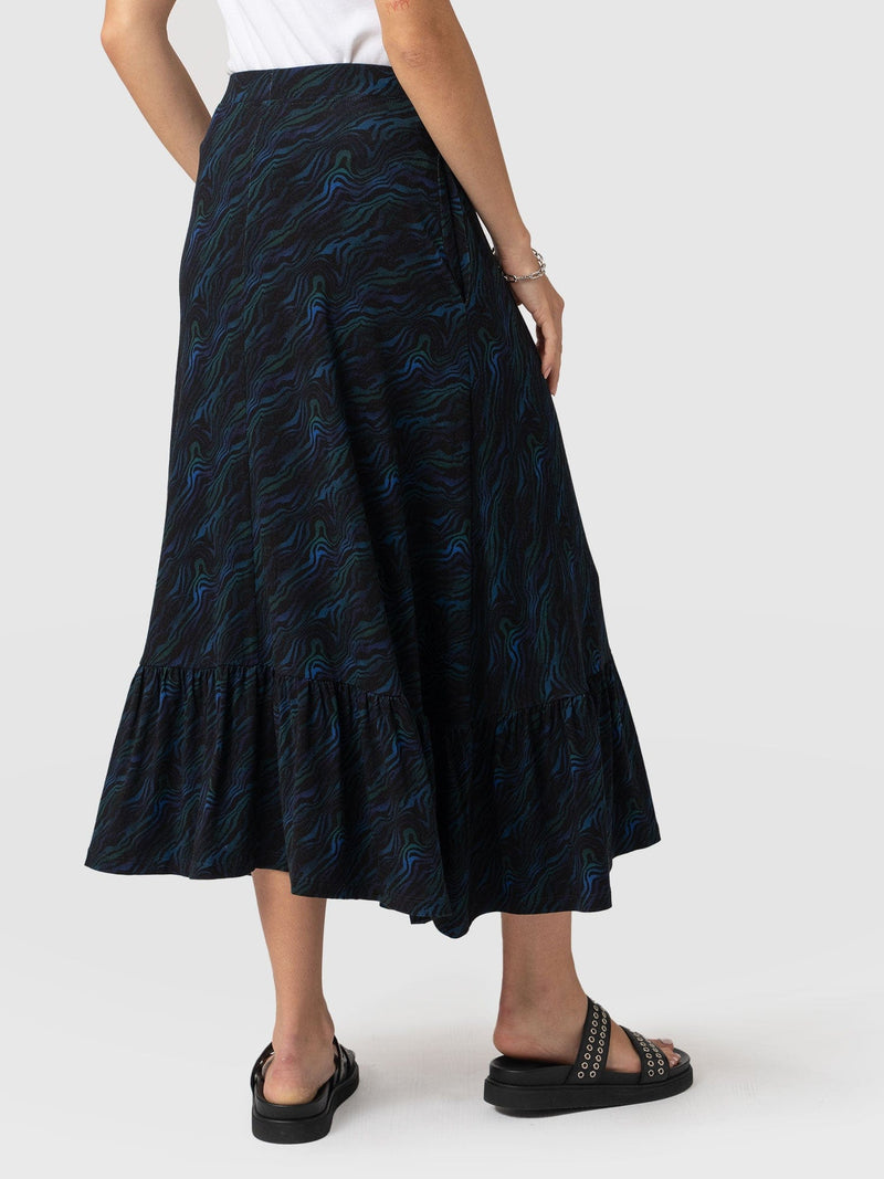 Riley Skirt Galactic Wave - Women's Skirts | Saint + Sofia® USA