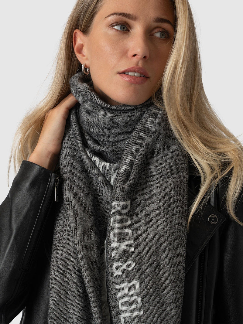 Rock and Roll Scarf Black - Women's Scarves | Saint + Sofia® USA