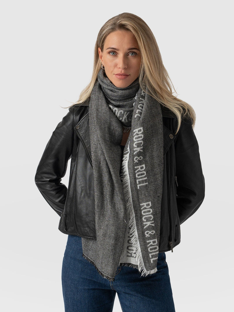 Rock and Roll Scarf Black - Women's Scarves | Saint + Sofia® USA