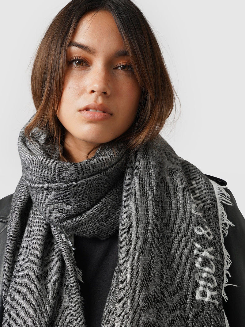 Rock and Roll Scarf Black - Women's Scarves | Saint + Sofia® USA