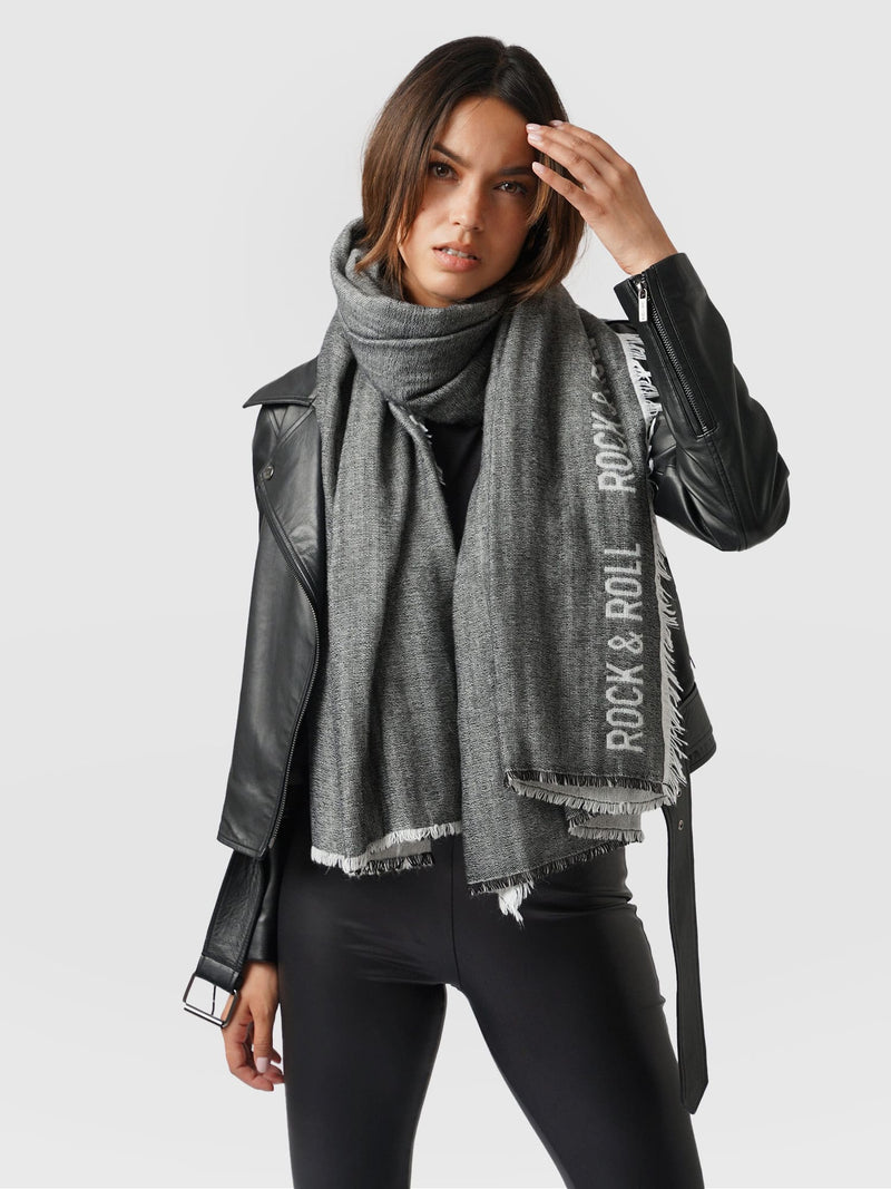 Rock and Roll Scarf Black - Women's Scarves | Saint + Sofia® USA