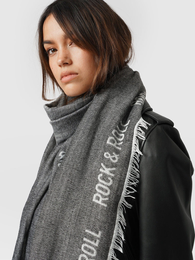 Rock and Roll Scarf Black - Women's Scarves | Saint + Sofia® USA