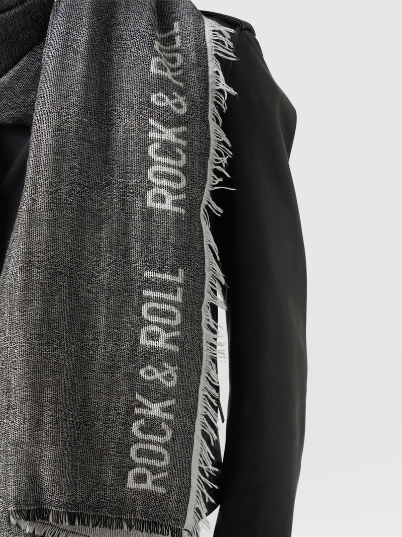 Rock and Roll Scarf Black - Women's Scarves | Saint + Sofia® USA