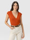Rosa Wrap Tee - Amber