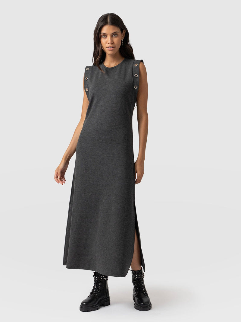 Rowan Dress Charcoal Eyelet - Women's Dresses | Saint + Sofia® US