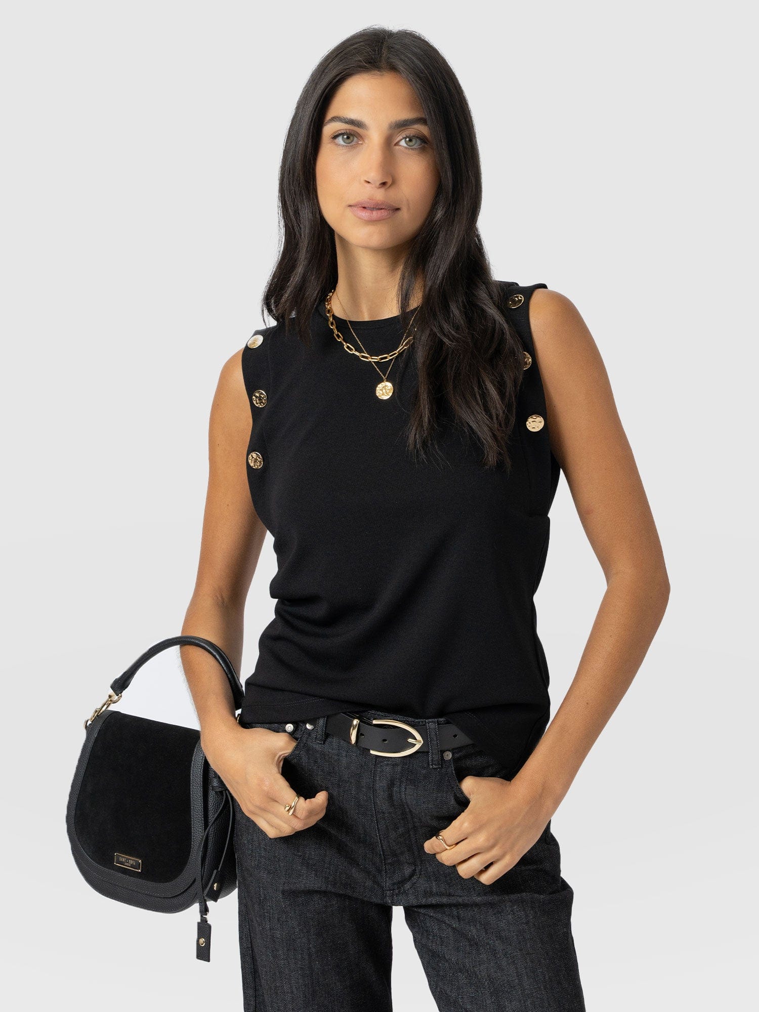 Rowan Tee - Black - Molten - Women's T-shirts | Saint + Sofia? USA