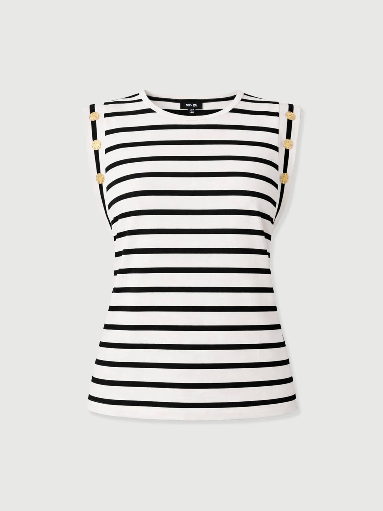 Rowan Tee - Black Stripe - Women's T-shirts | Saint + Sofia® USA