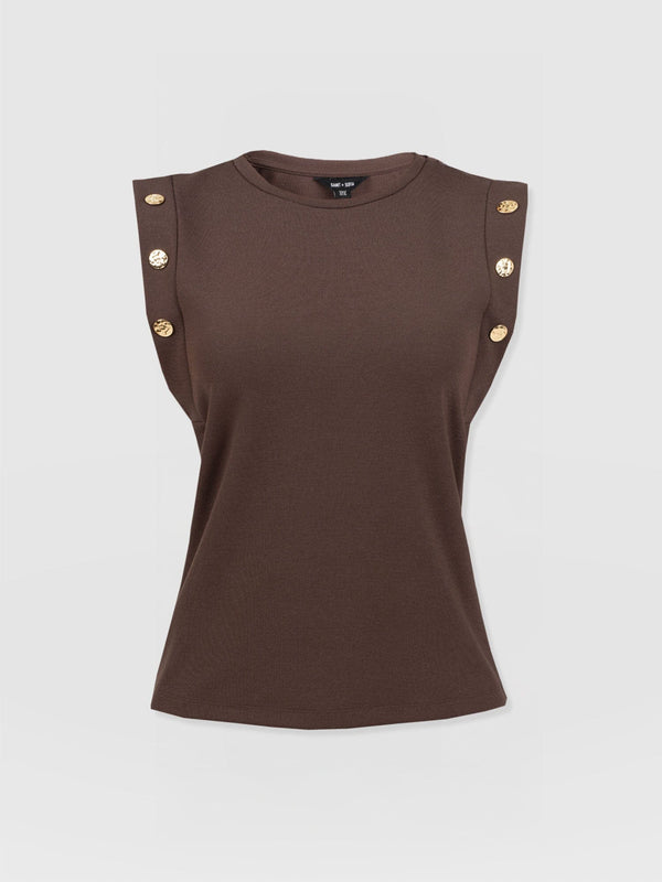 Rowan Tee - Brown - Molten - Women's T-shirts | Saint + Sofia? USA