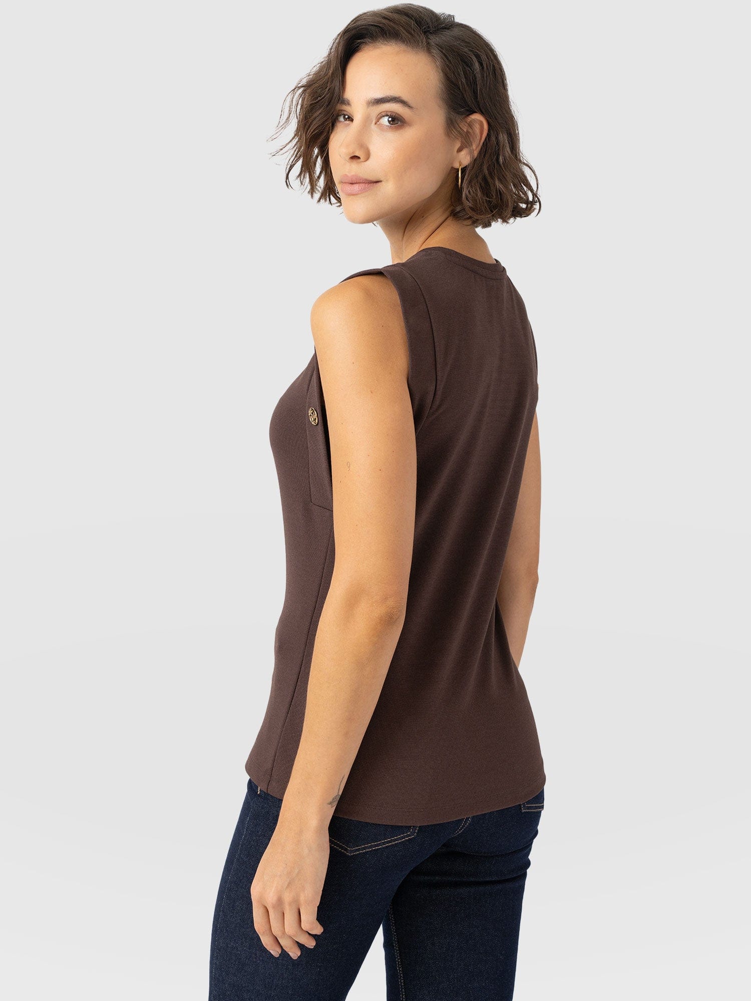 Rowan Tee - Brown - Molten - Women's T-shirts | Saint + Sofia? USA