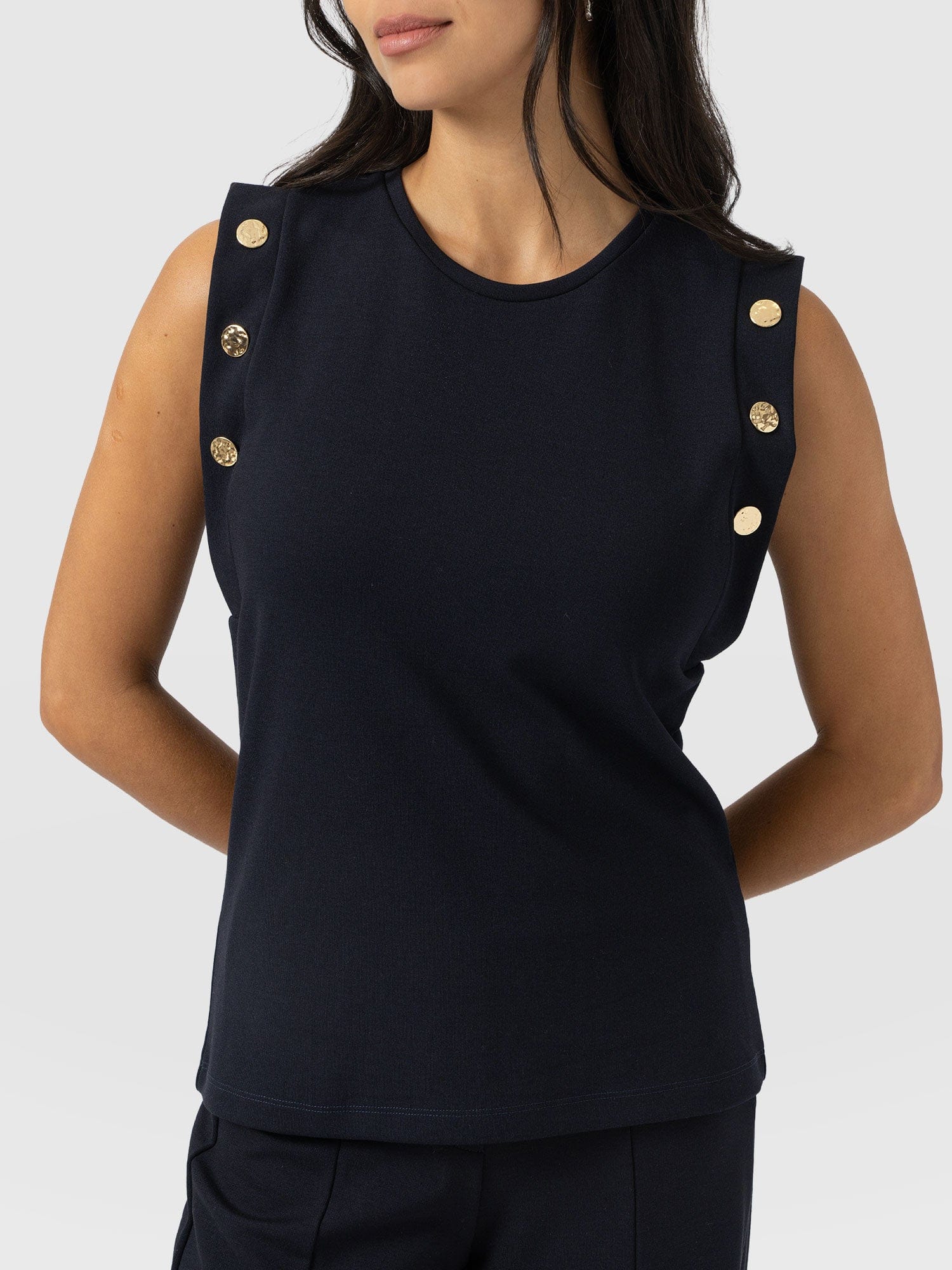 Rowan Tee - Navy - Molten - Women's T-shirts | Saint + Sofia® USA