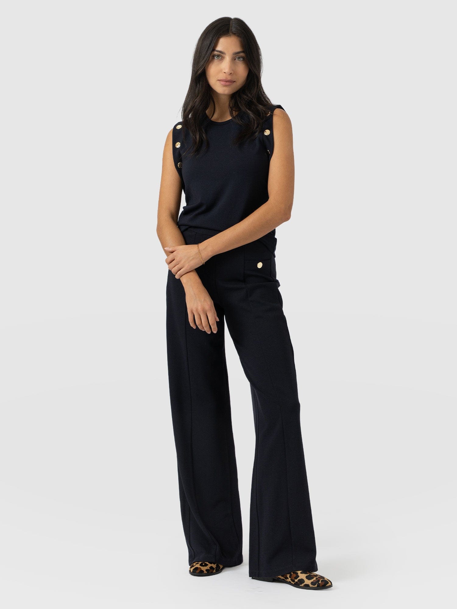 Rowan Tee - Navy - Molten - Women's T-shirts | Saint + Sofia® USA