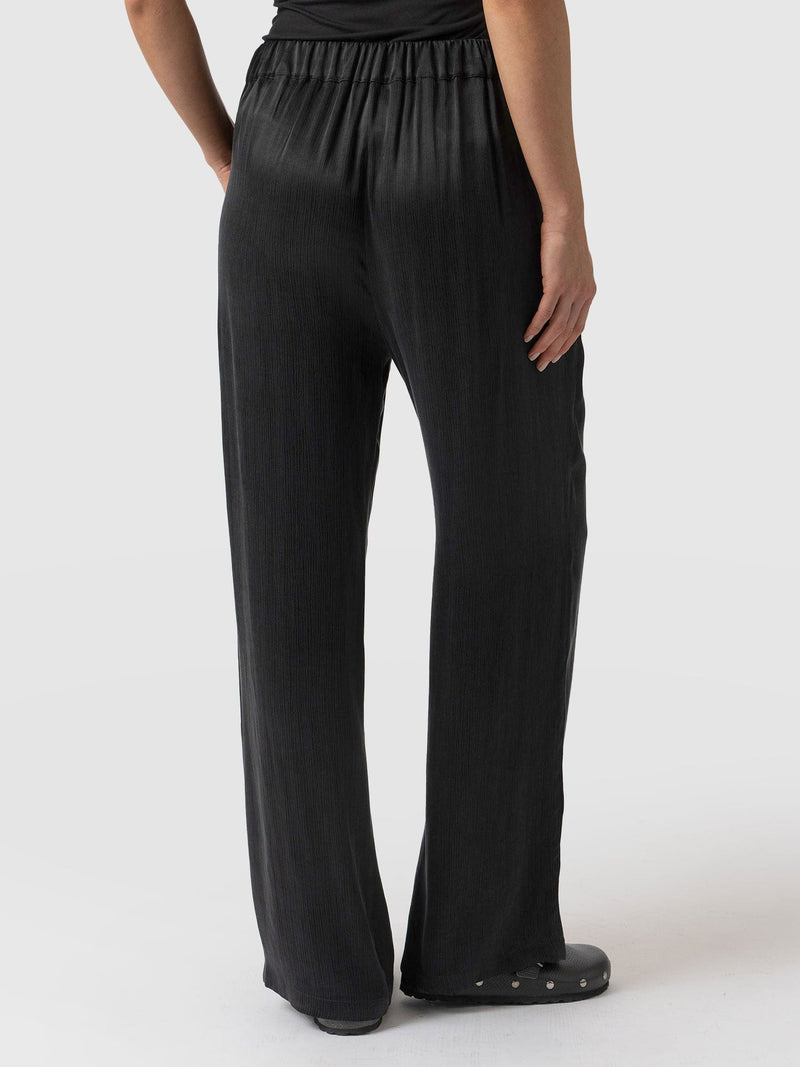 Rowan Wide Leg Pant Black - Women's Pants | Saint + Sofia® USA