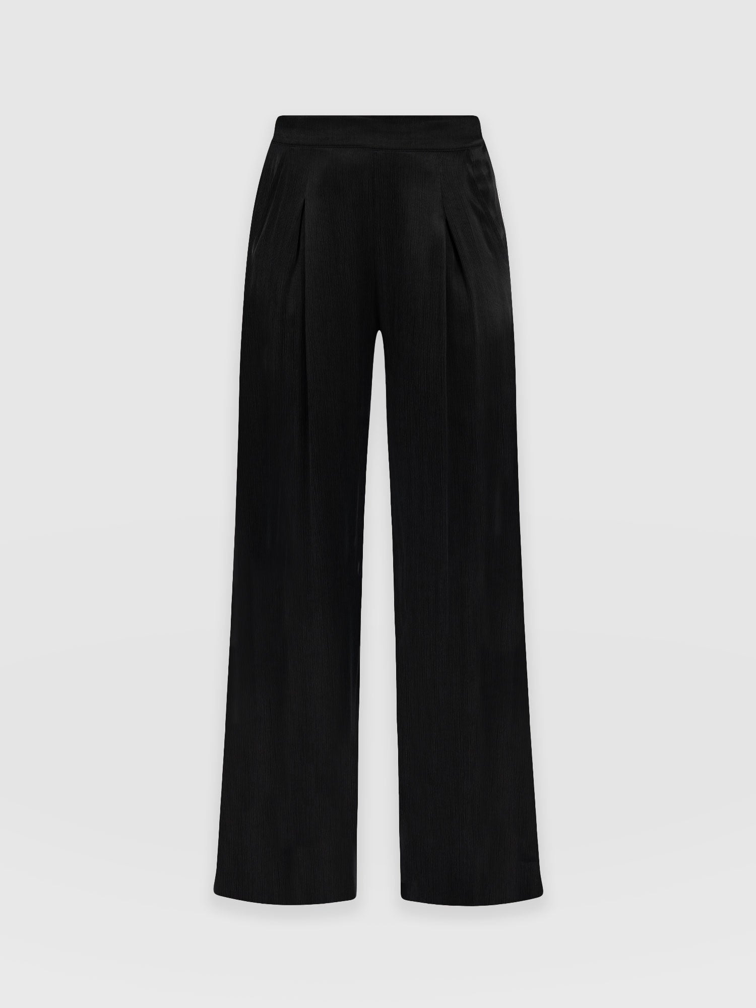 Neutral Daisychain-print silk-twill palazzo trousers | La DoubleJ | MATCHES  UK