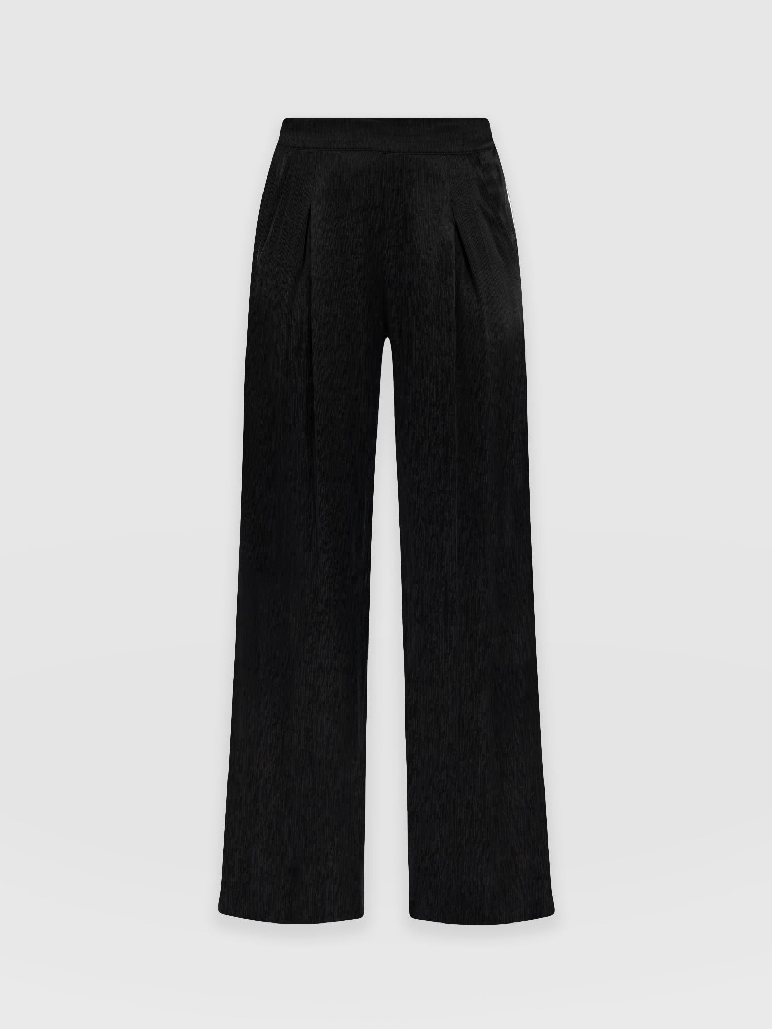 Rowan Wide Leg Pant Black - Women's Trousers | Saint + Sofia® UK