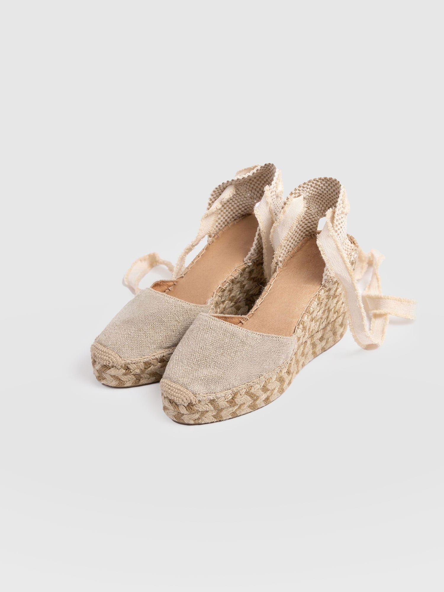 Rowe Espadrille Tie Wedges - Cream - Women's Sandals | Saint + Sofia® USA