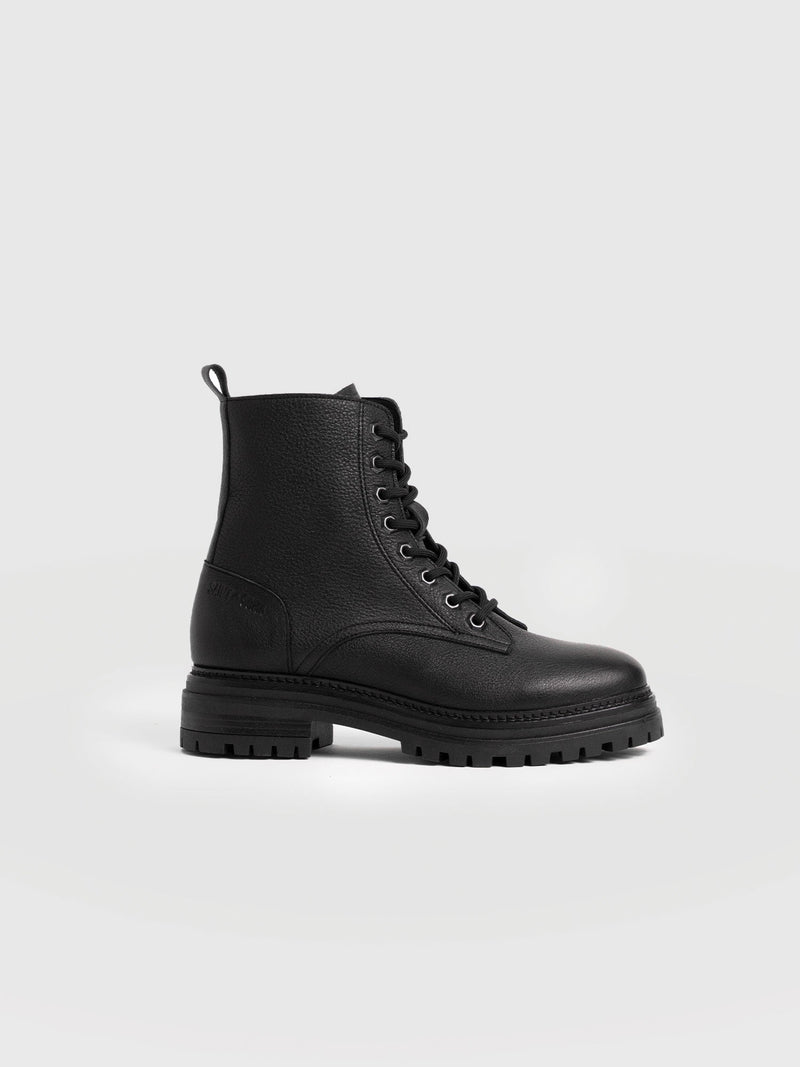 Roxie Biker Boot - Black - Women's Shoes | Saint + Sofia® USA