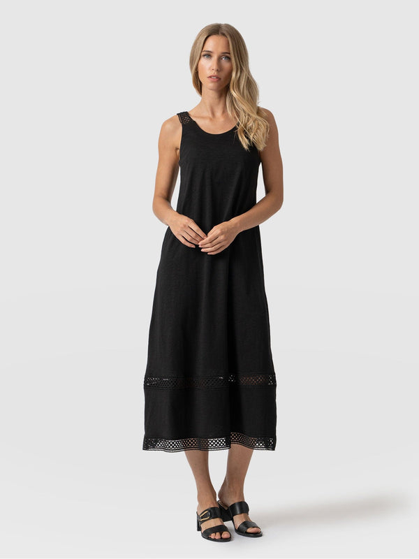 Ruby Lace Trapeze Dress Black - Women's Dresses | Saint + Sofia® USA