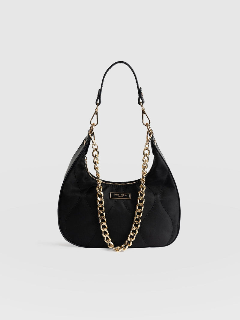 Runway Handbag Black Nylon - Women's Bags | Saint + Sofia® USA