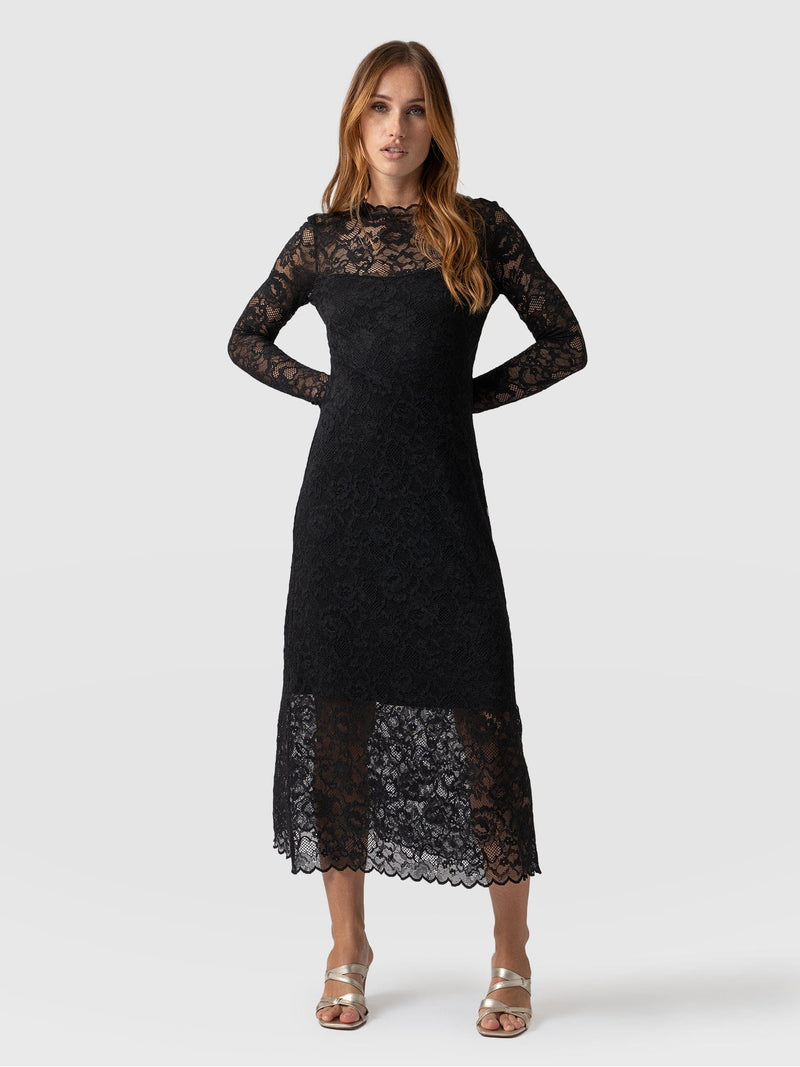 Runway Lace Dress Black - Women's Dresses | Saint + Sofia® USA