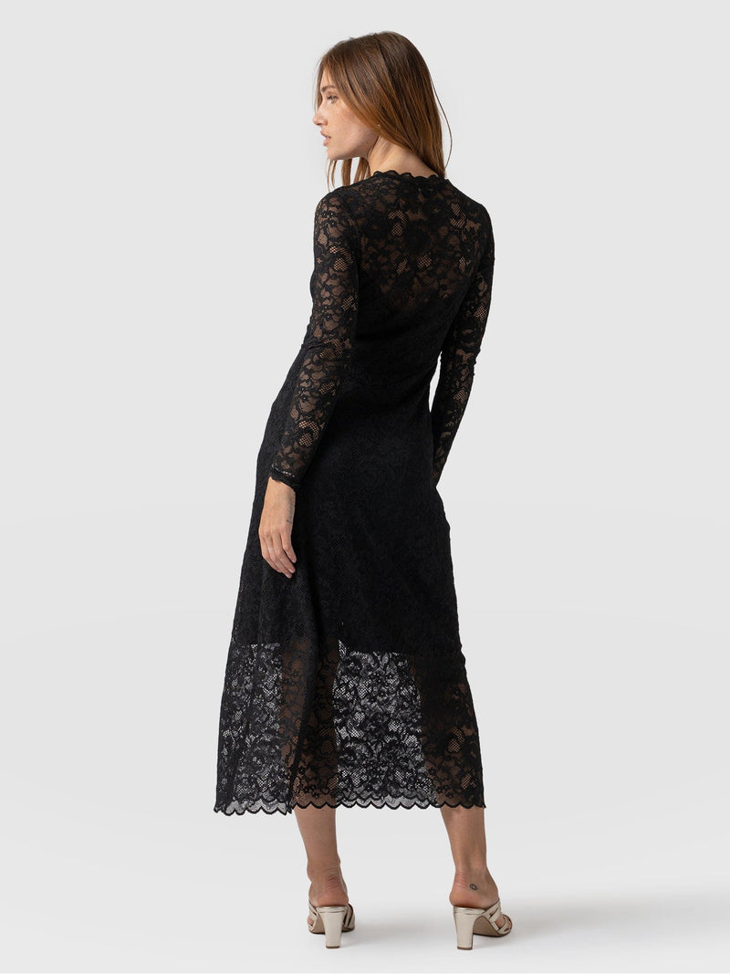 Runway Lace Dress Black - Women's Dresses | Saint + Sofia® USA