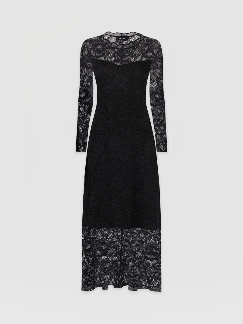 Runway Lace Dress Black - Women's Dresses | Saint + Sofia® USA