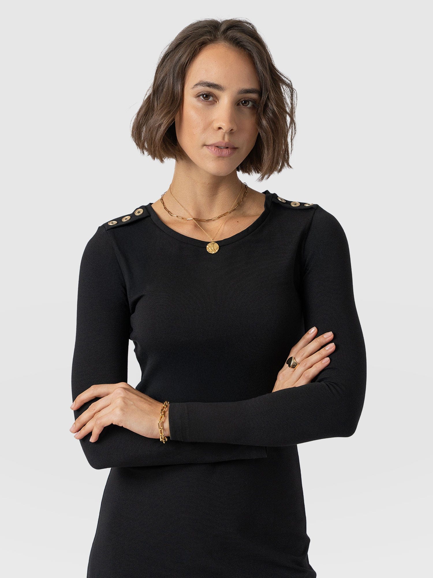 Saint + Sofia | Women's Runway Maxi Dress | Dress | Black
