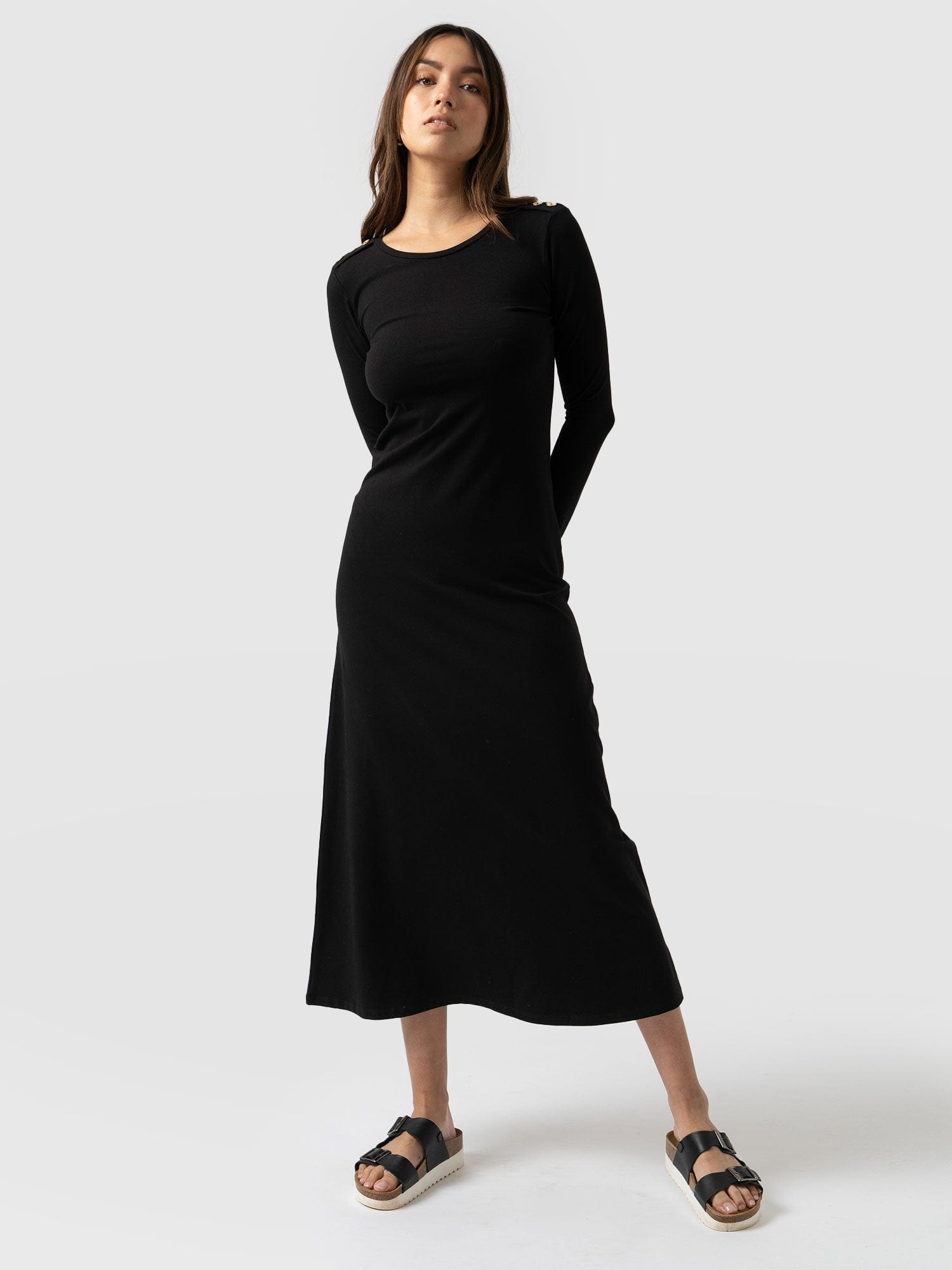 Runway Maxi Dress Black - Women's Dresses | Saint + Sofia® USA