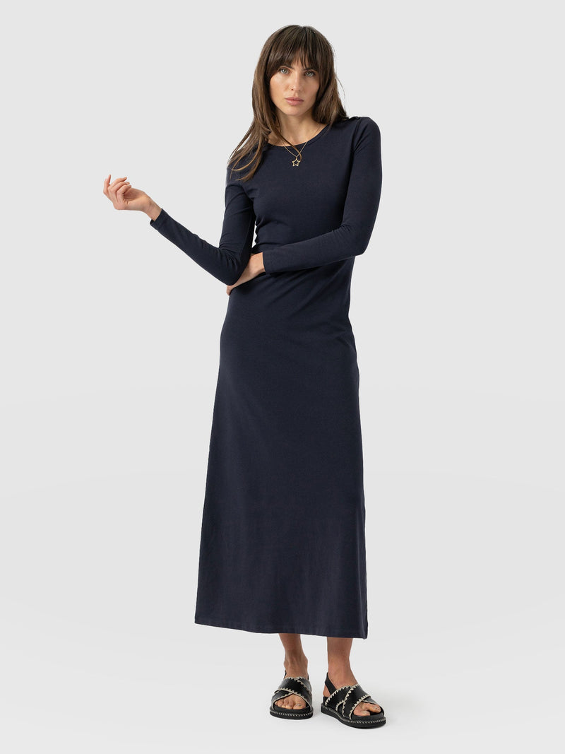 Runway Maxi Dress Navy - Women's Dresses | Saint + Sofia® USA