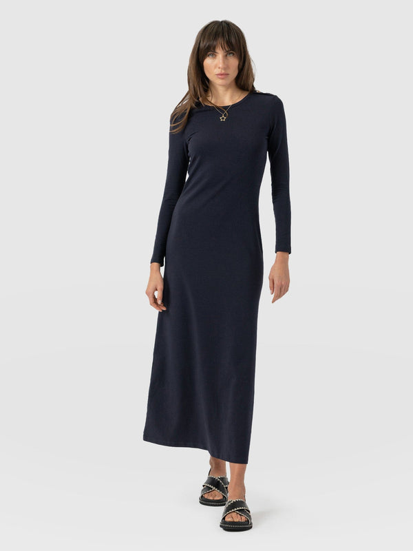 Runway Maxi Dress Navy - Women's Dresses | Saint + Sofia® USA