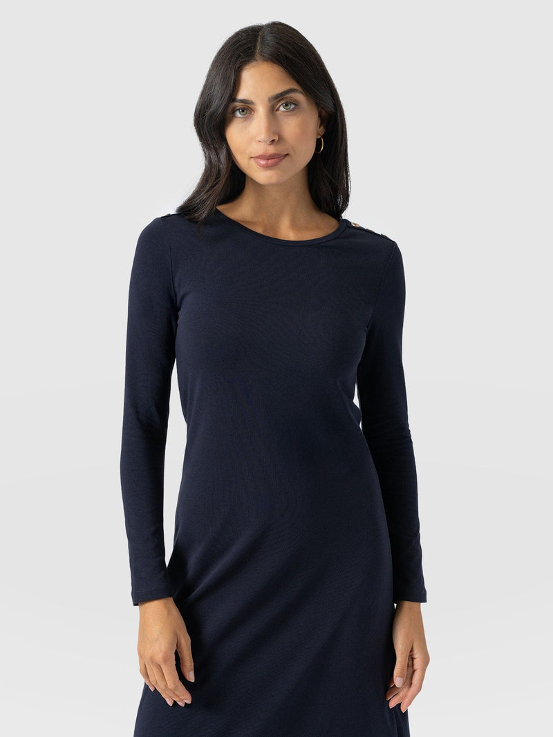 Runway Maxi Dress Navy - Women's Dresses | Saint + Sofia® USA
