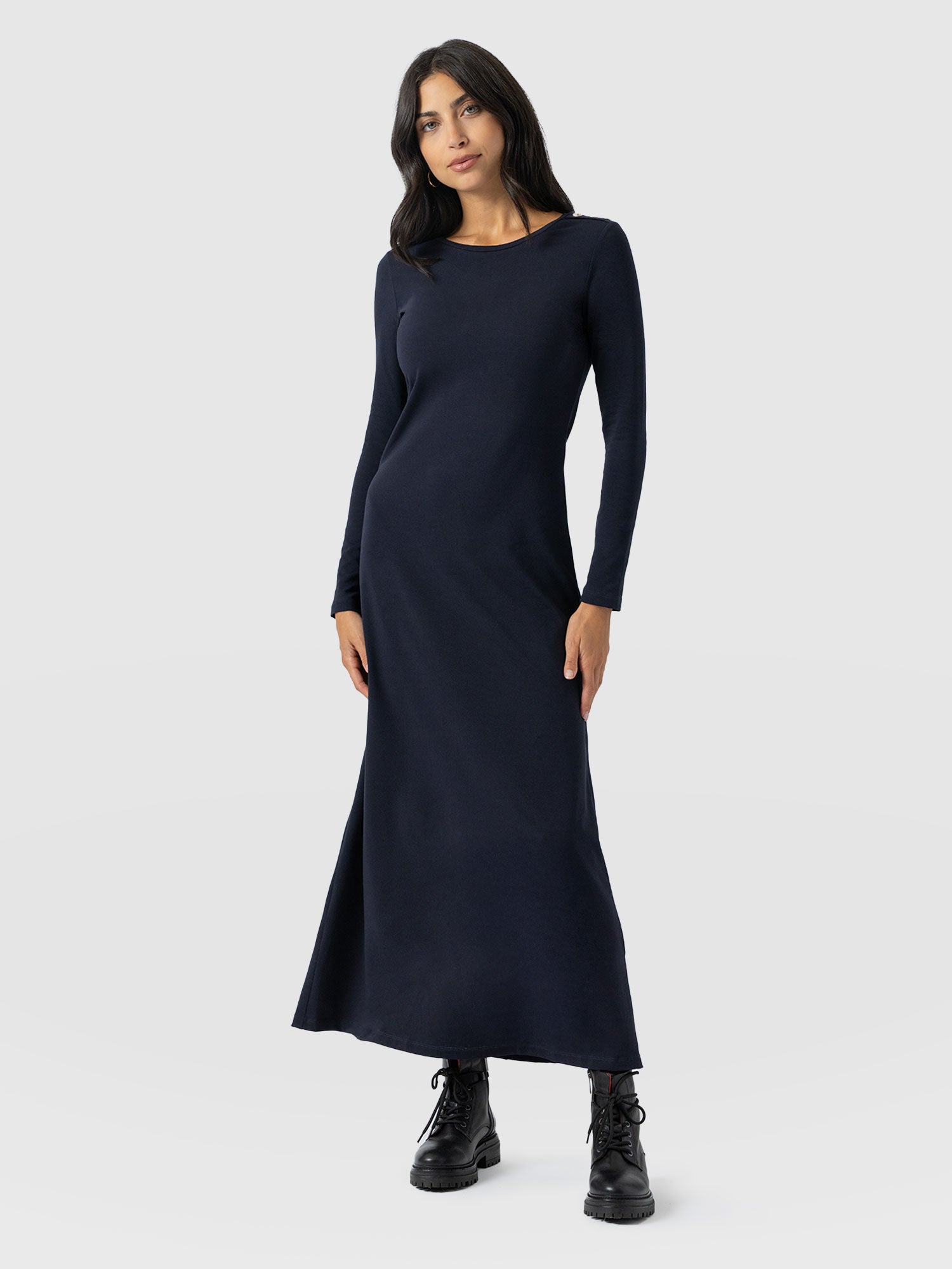 Runway Maxi Dress Navy - Women's Dresses | Saint + Sofia® USA