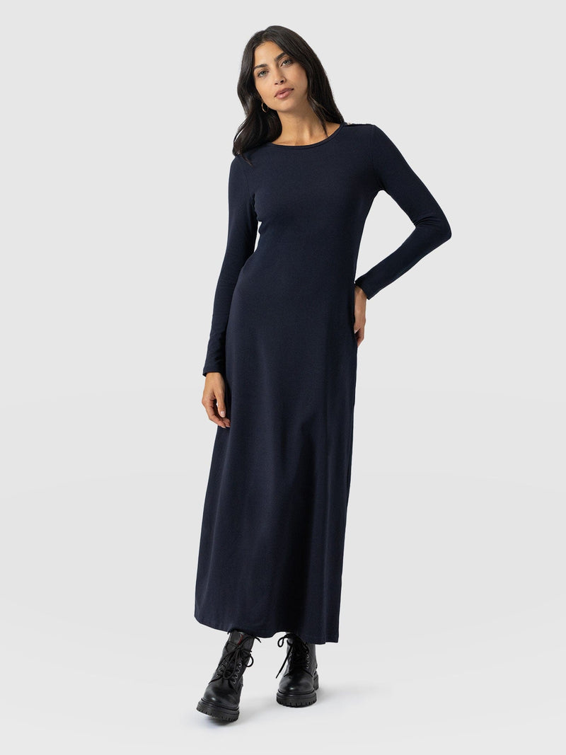 Runway Maxi Dress Navy - Women's Dresses | Saint + Sofia® USA